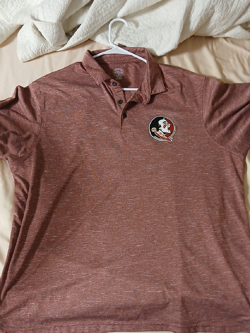 FSU Zeminoles Heather Polo with Logo